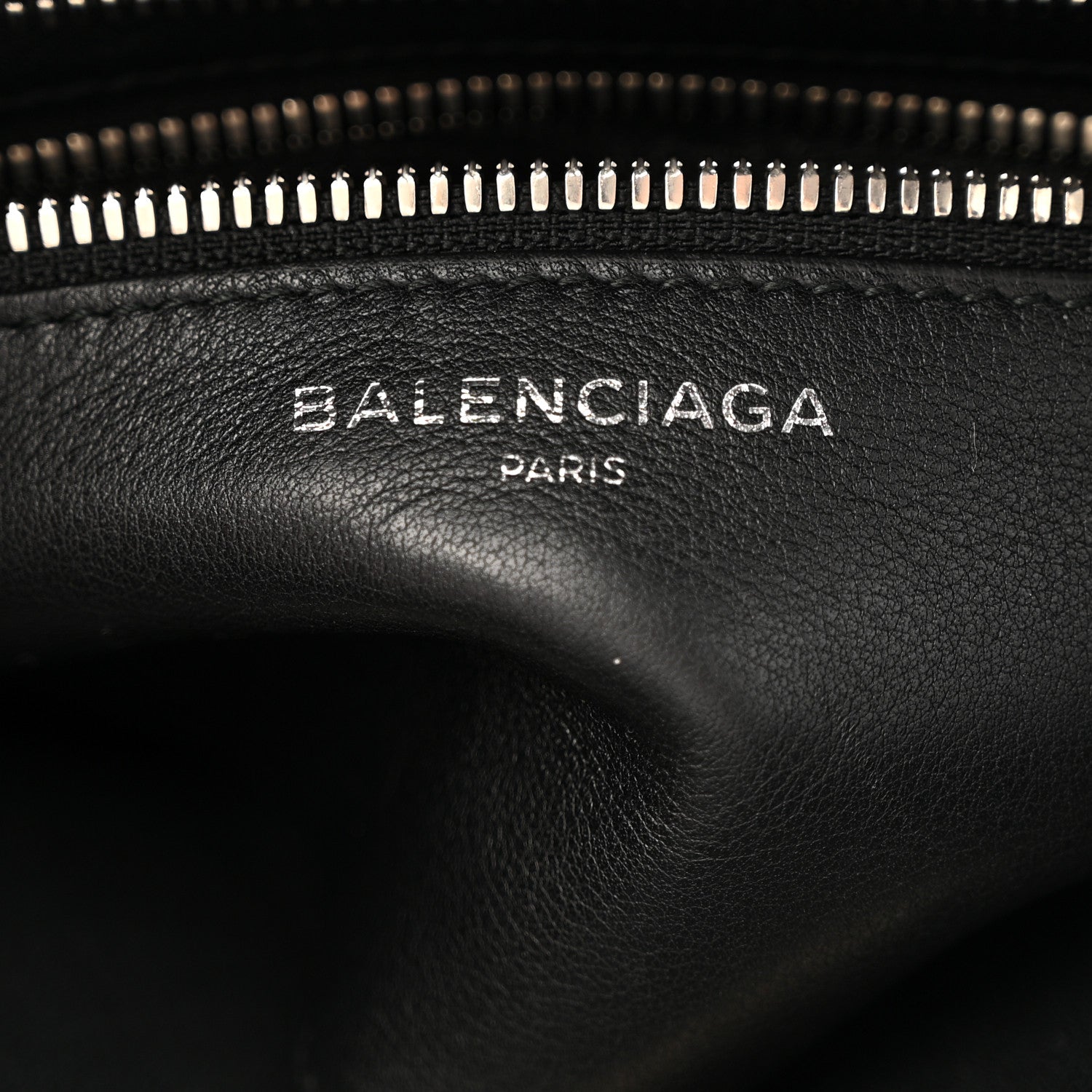 Balenciaga Calfskin XS Laundry Cabas Tote Black