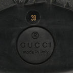 Gucci Cordovan Lux Womens Harald Horsebit 25mm Platform Loafers 39 Black