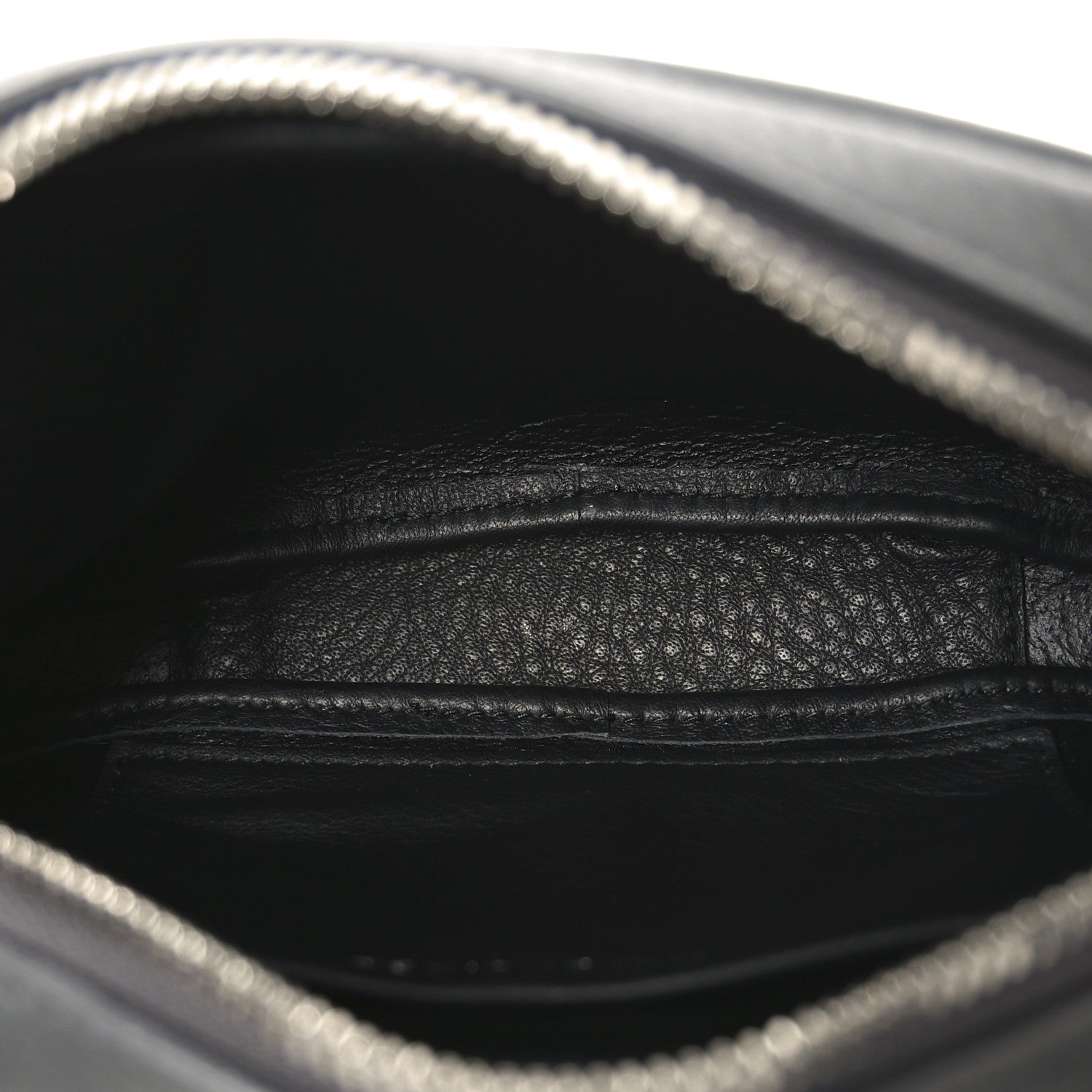 Balenciaga Calfskin Logo XS Everyday Camera Bag Gris Fossile