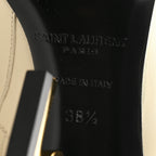 Saint Laurent Calfskin Opyum 110 Ankle Boots 38.5 Real Beige