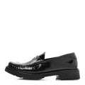 Saint Laurent Glazed Calfskin Le Loafer 15 Penny Slippers 39 Black