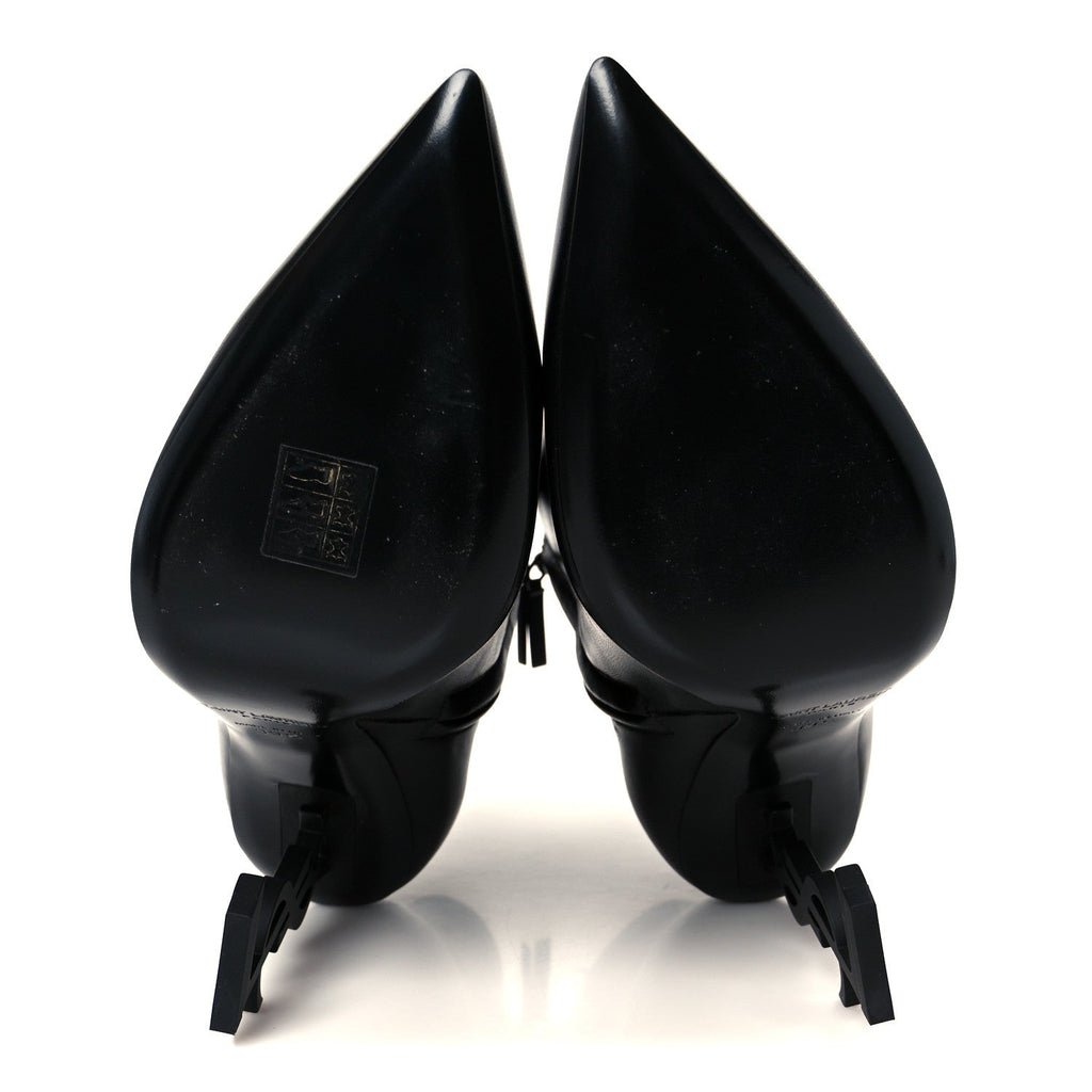 Saint Laurent Nappa Vendome Opyum 110 Ankle Boots 39.5 Black
