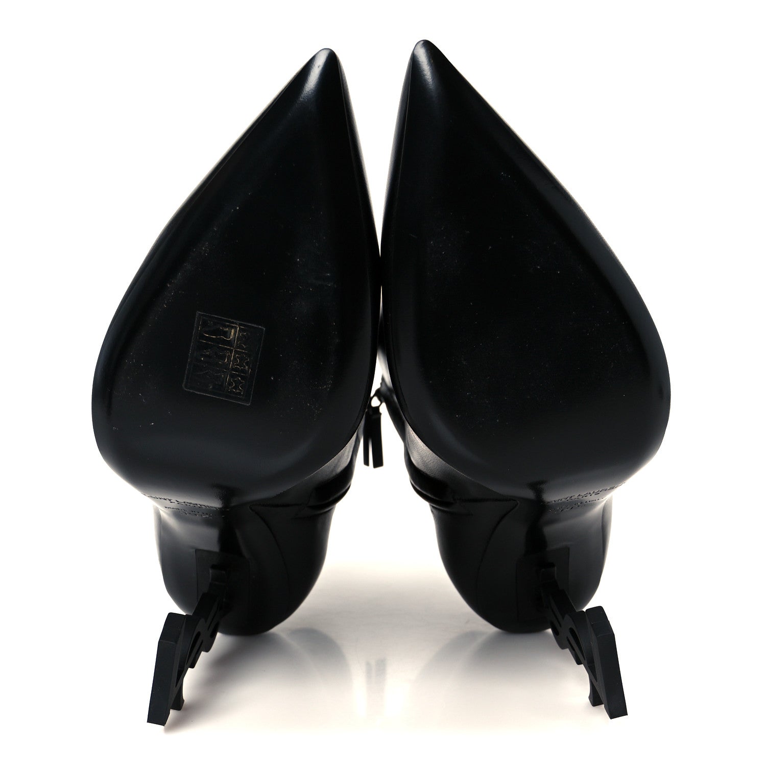 Saint Laurent Nappa Vendome Opyum 110 Ankle Boots 39.5 Black