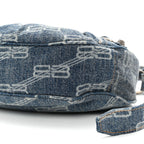 Balenciaga Denim BB Monogram Le Cagole Shoulder Bag XS Blue