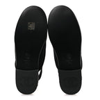 Chanel Suede Calfskin CC Slingback Loafers 37.5 Black