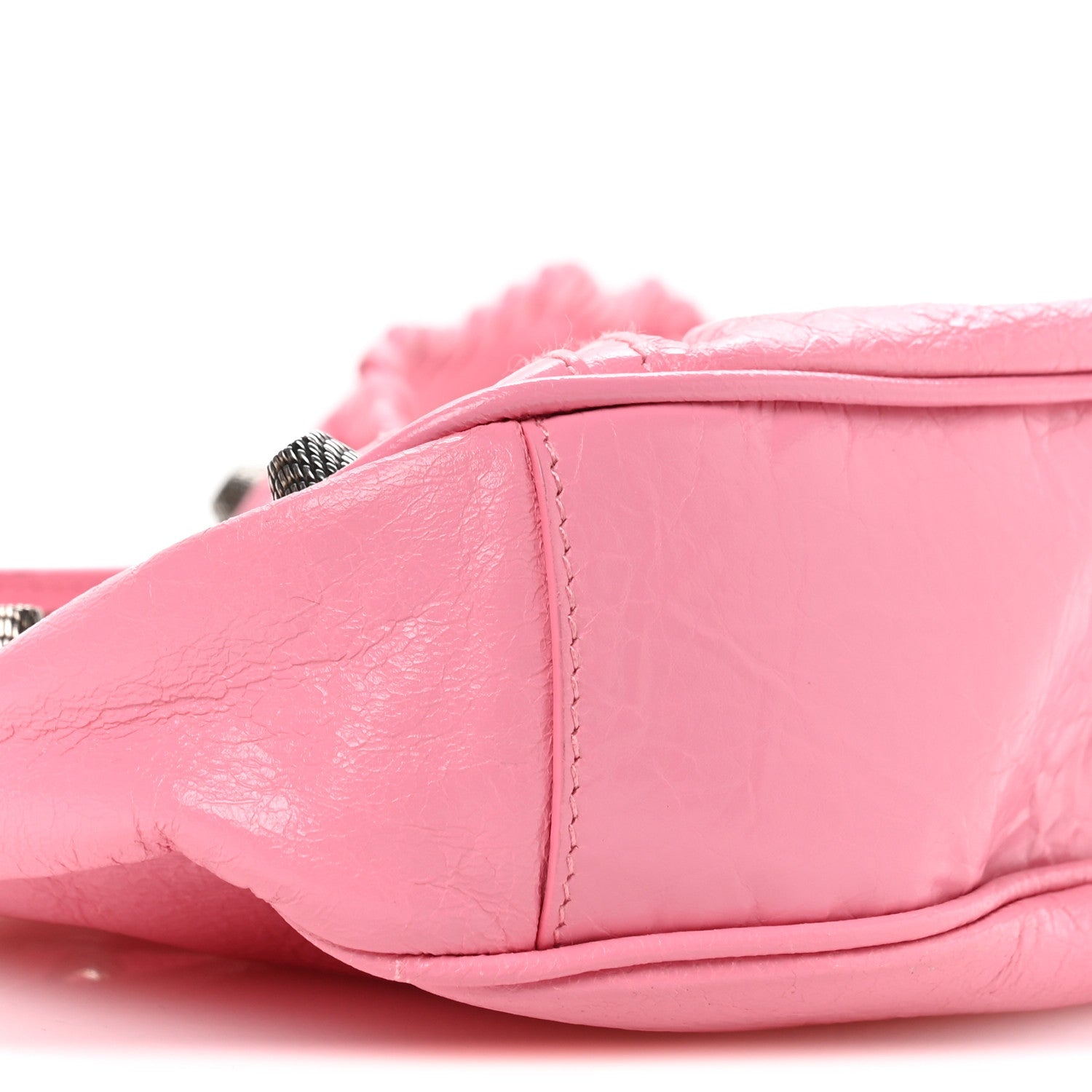 Balenciaga Agneau Arena Le Cagole Shoulder Bag XS Candy Pink
