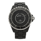 Chanel Stainless Steel Ceramic 38mm J12 Phantom Automatic Watch Black