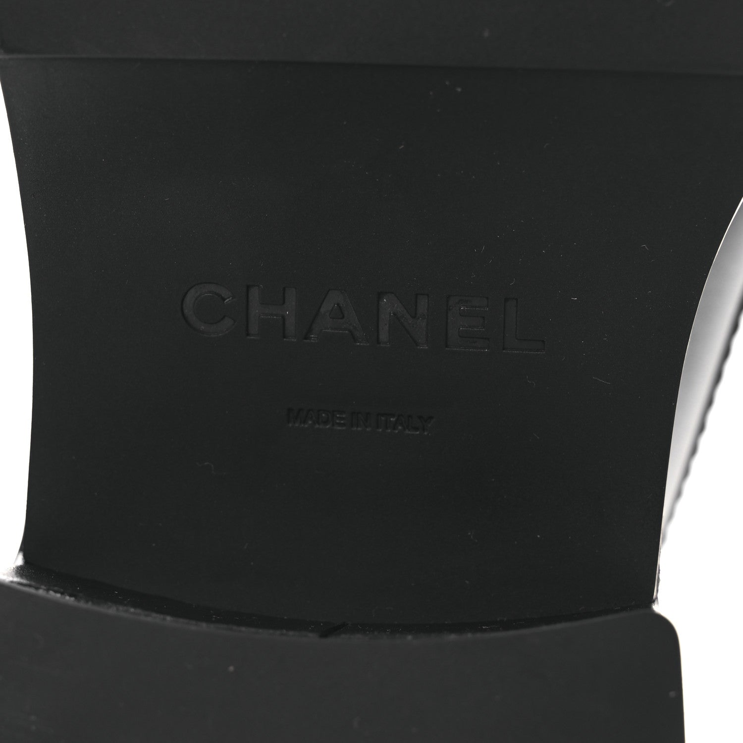Chanel Calfskin CC Platform Loafers 38 Black