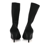 Balenciaga Jersey Crepe Extreme Pointed Toe Knife Booties 36 Black