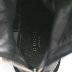 Gucci Guccissima Calfskin Miro Soft Knee High Riding Boots 35 Black