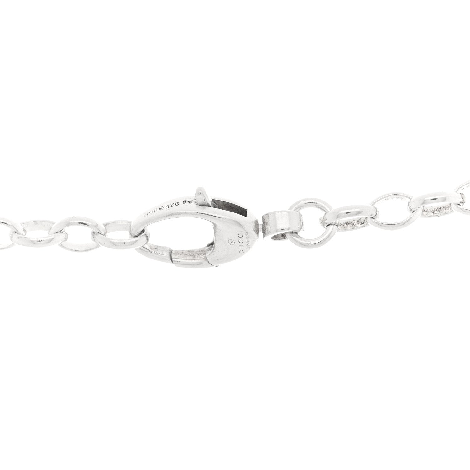 Gucci Sterling Silver Britt Necklace