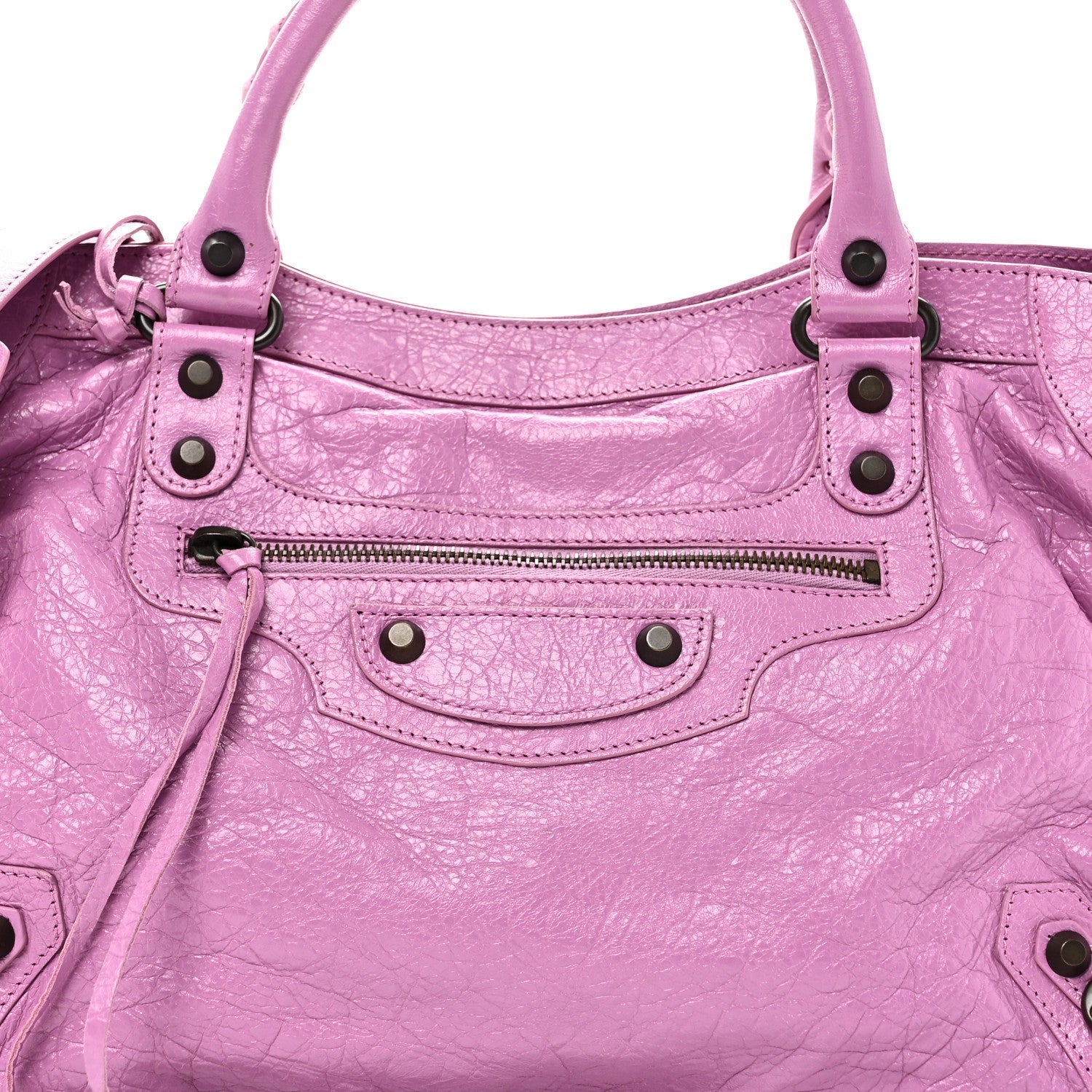 Balenciaga Agneau Classic Hardware City Rose Berlingot