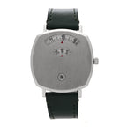 Gucci Stainless Steel Calfskin 35mm Grip Quartz Watch Black