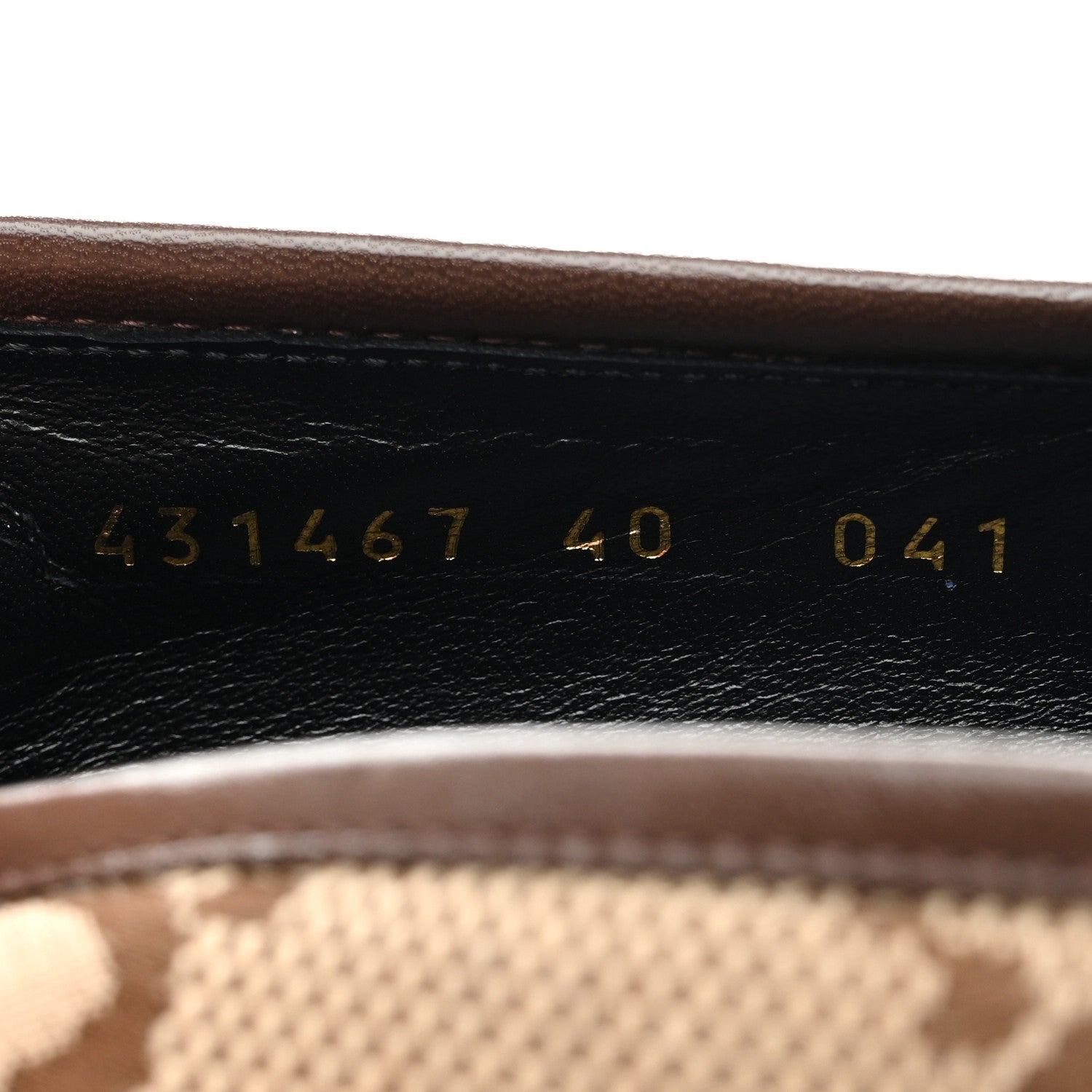 Gucci Monogram Jumbo GG Malaga Kid Horsebit Womens Jordaan Loafers 40 Camel Ebony New Acero Beige