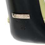 Gucci Nappa Charlotte GG Ankle Strap High Heel Sandals 39 Pistachio Green
