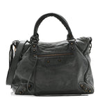Balenciaga Agneau Classic Hardware Velo Anthracite
