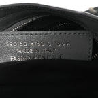 Balenciaga Chevre Silver Metallic Edge Hardware Mini City Bleu Acier