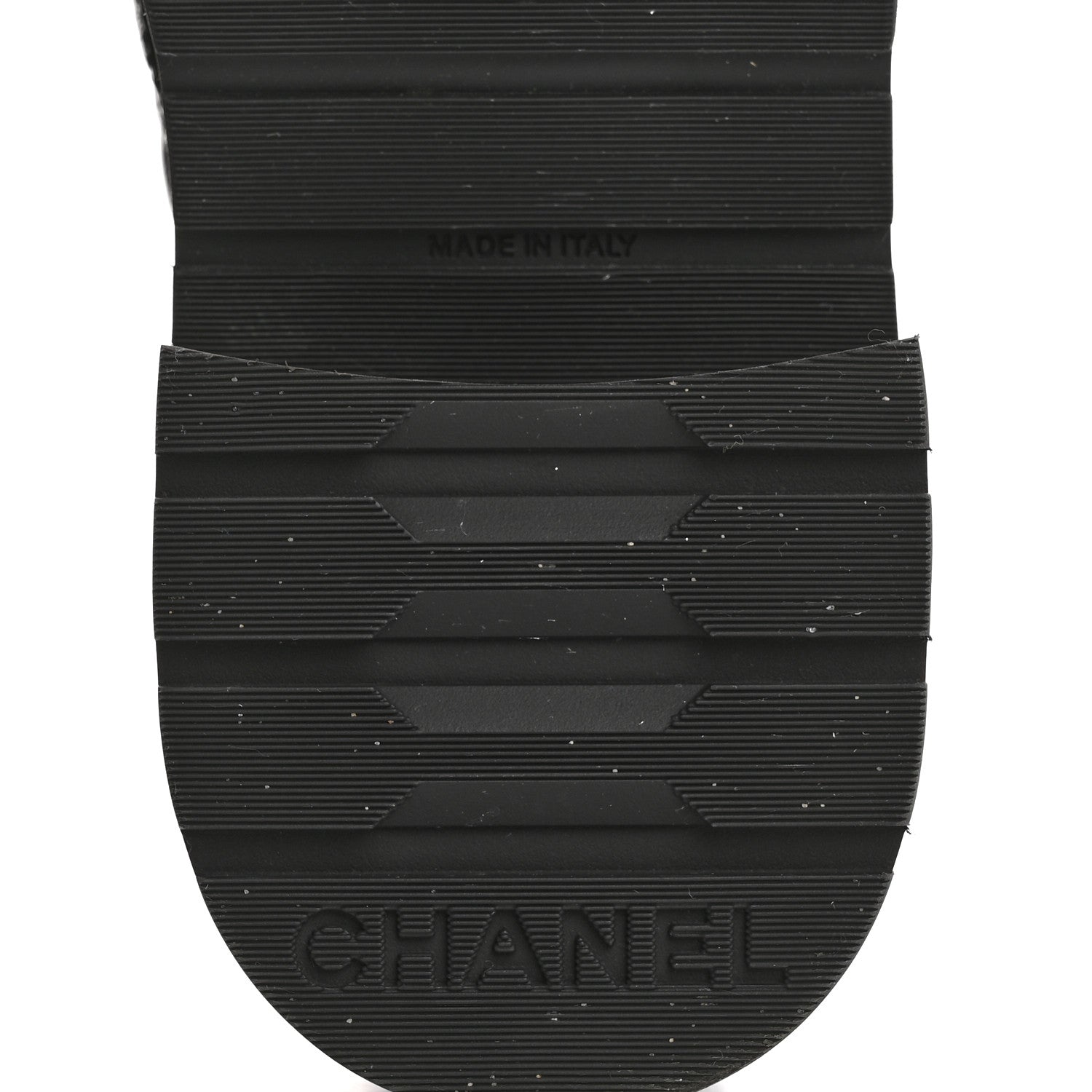 Chanel Shiny Goatskin Calfskin Quilted Lace Up Combat Boots 36.5 Black