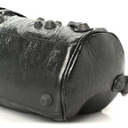 Balenciaga Agneau Arena Le Cagole Cylinder Bag Steel Grey