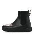 Chanel Calfskin Cap Toe CC Ankle Boots 38 Black