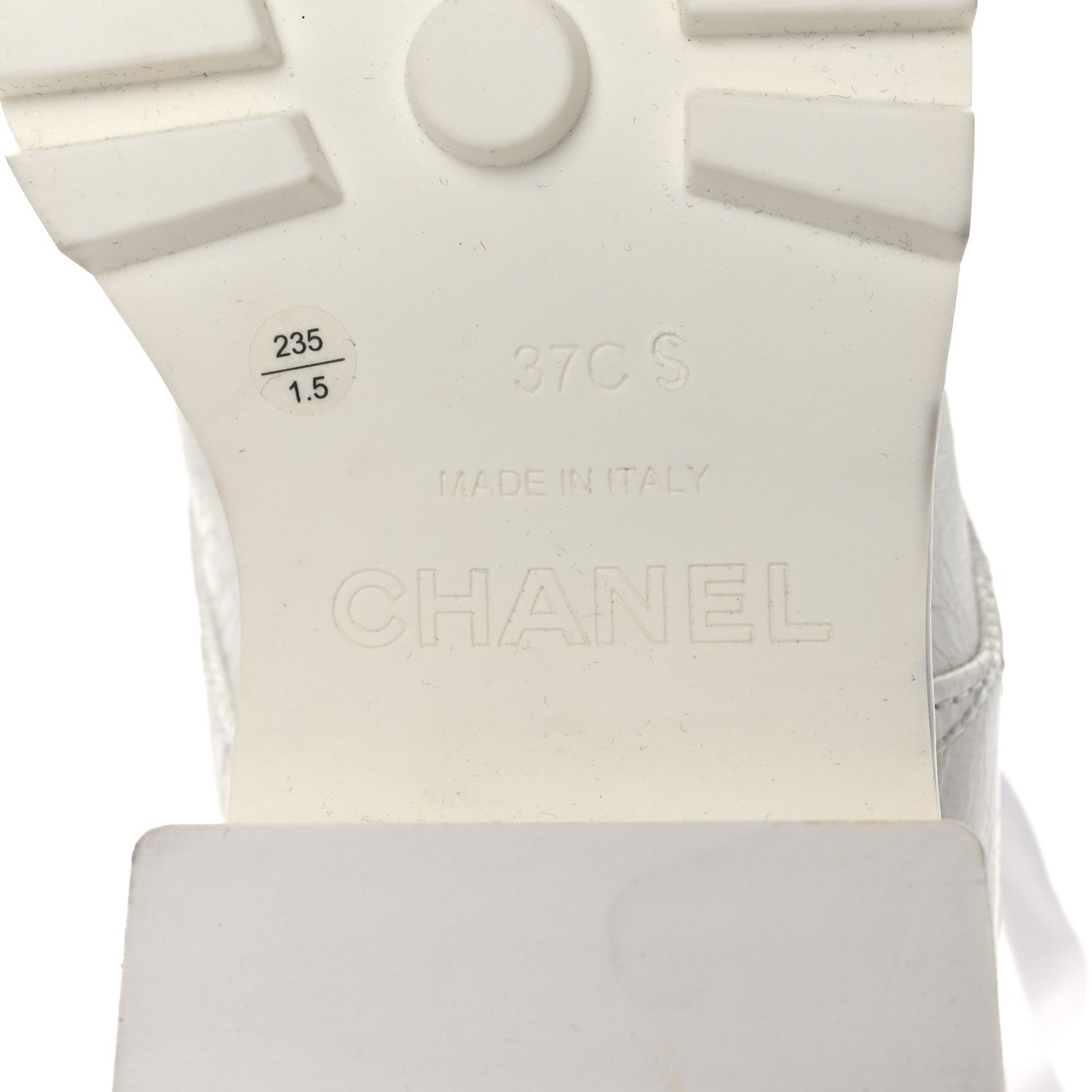 Chanel Crumpled Patent Lambskin Calfskin Quilted Lace Up Combat Boots 37 White Black