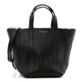 Balenciaga Calfskin XS Laundry Cabas Tote Black