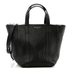Balenciaga Calfskin XS Laundry Cabas Tote Black