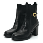 Christian Dior Calfskin Empreinte Ankle Boots 41 Black