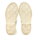 Chanel Caoutchouk CC High Boots 40 Black White