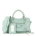 Balenciaga Agneau Classic Silver Hardware Mini City Maldives