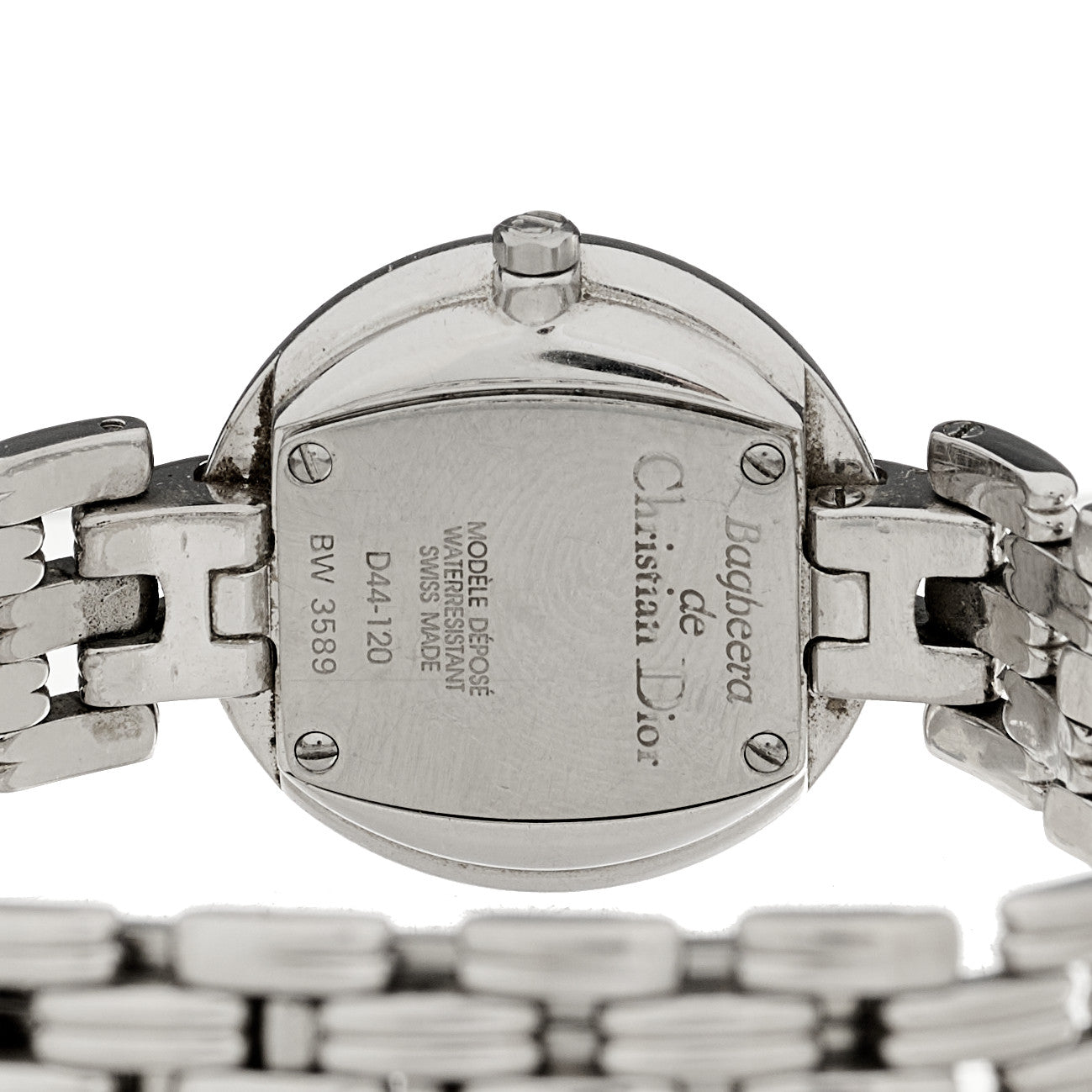 Christian Dior Stainless Steel Diamond 25mm Bagheera Quartz Watch