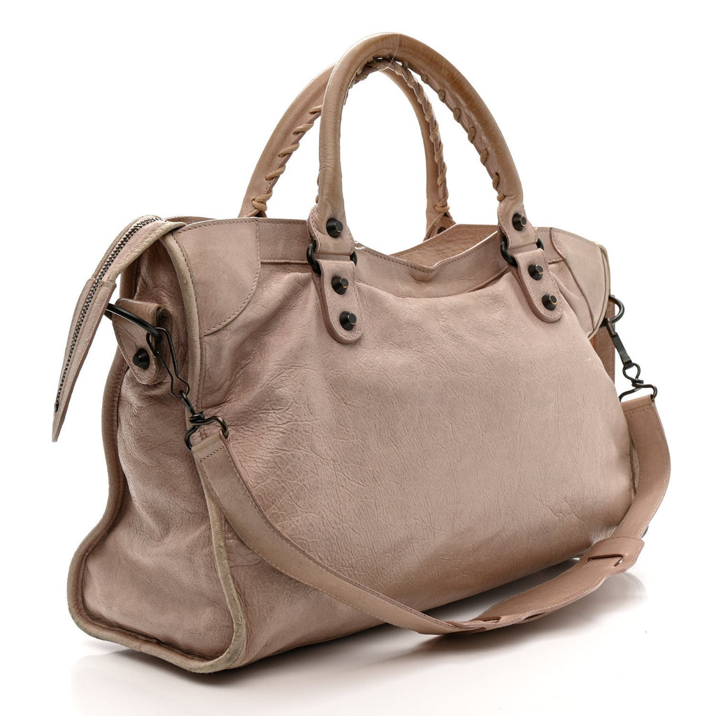 Balenciaga Agneau Classic Hardware City Bois De Rose
