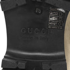 Gucci Suede Mens Horsebit Ankle Boots 8.5 Beige