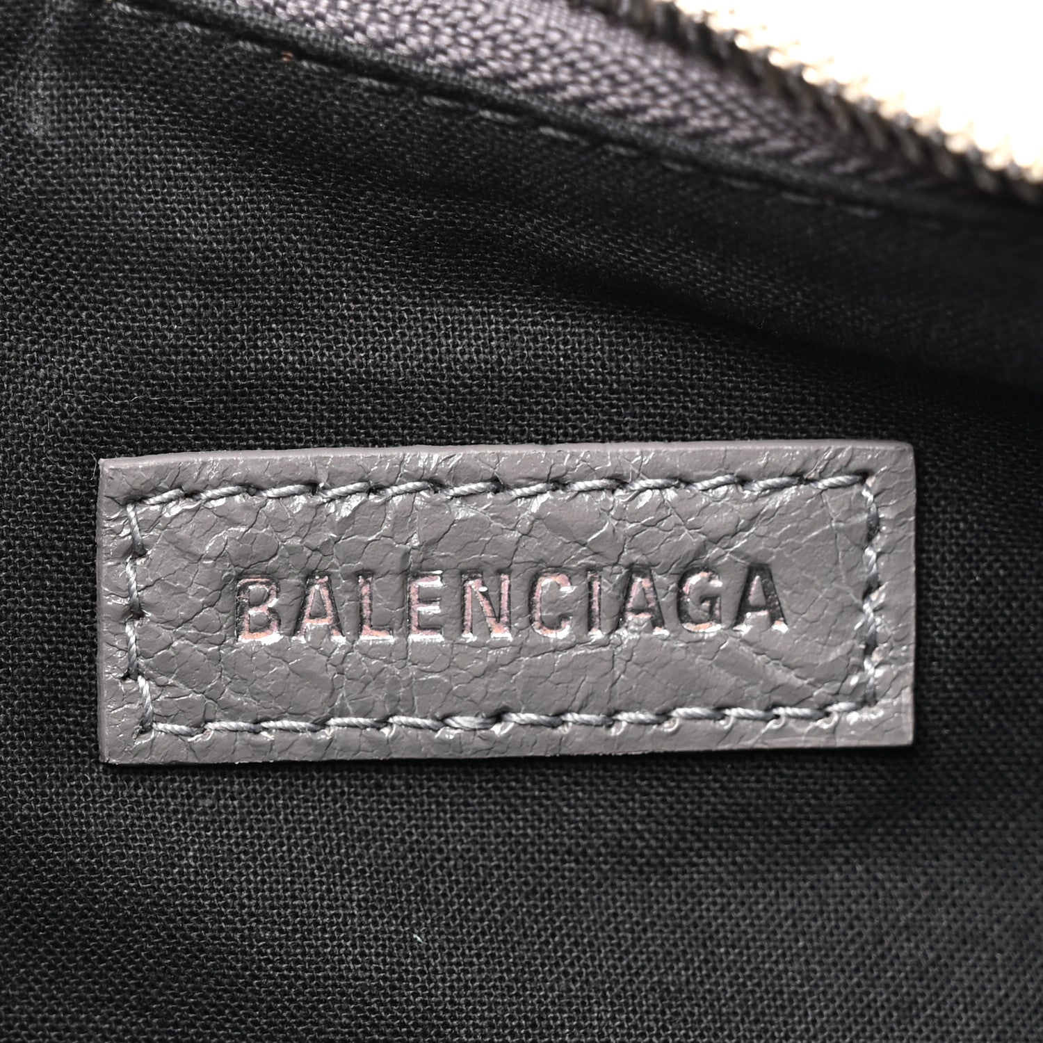 Balenciaga Agneau Arena Le Cagole Shoulder Bag XS Dark Grey