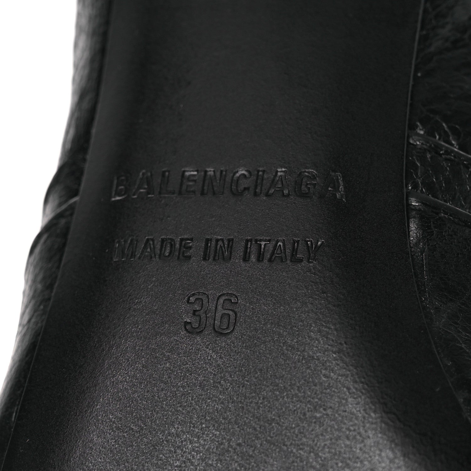 Balenciaga Agneau Arena Cagole 90mm Ankle Boots 36 Black