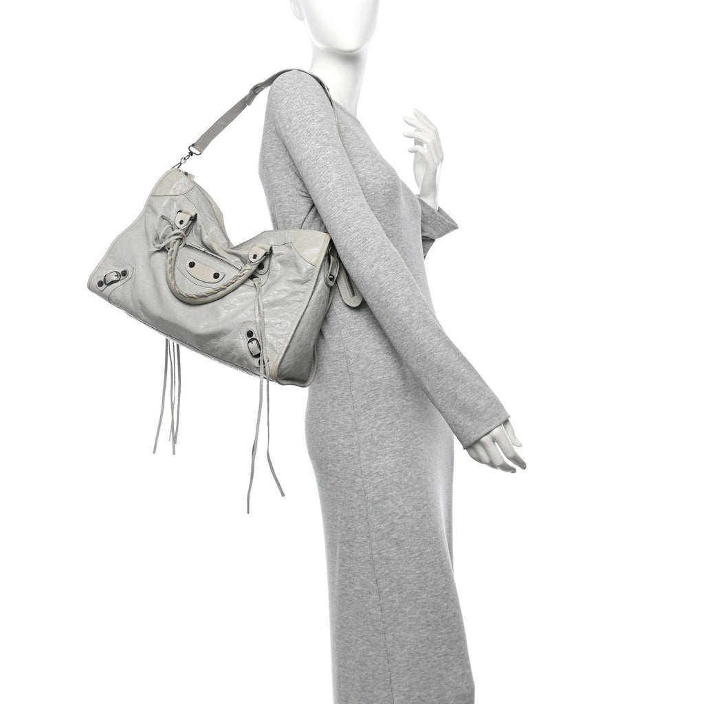 Balenciaga Agneau Classic Hardware City Gris Ciment