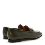 Gucci Calfskin Womens Jordaan Loafers 35.5 Luscious Green