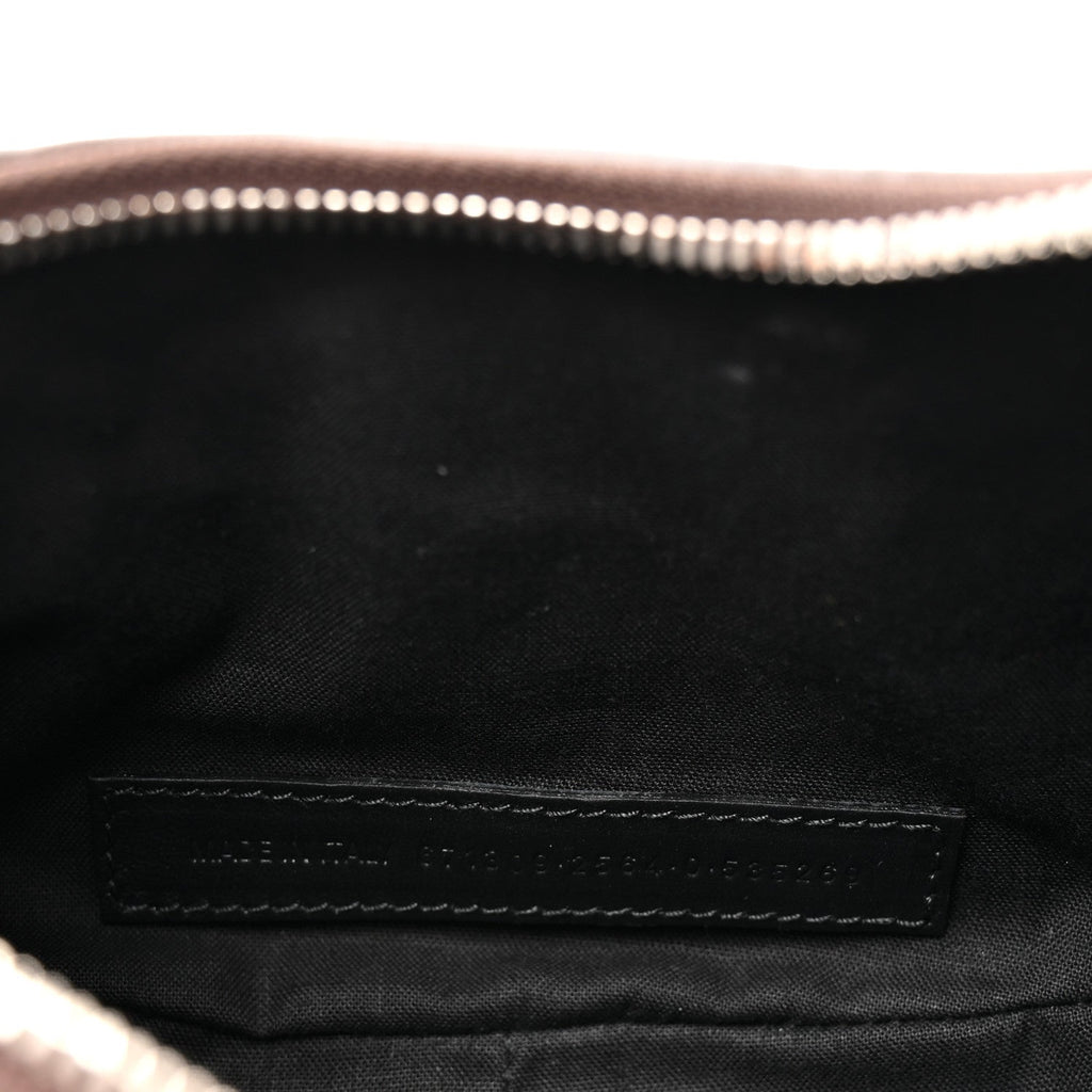 Balenciaga Metallic Agneau Arena Le Cagole Shoulder Bag XS Dark Bronze