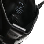 Prada Spazzolato Rois Re-Nylon Metal Triangle Logo Monolith Pouch Pocket 55mm Boots 35.5 Black