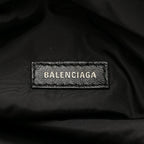 Balenciaga Recycled Sport Nylon Logo Embroidered Wheel Beltpack Black