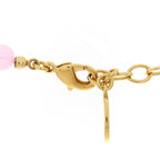 Christian Dior Metal Resin Bead 30 Montaigne Choker Necklace Pink Gold