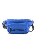 Balenciaga Sport Nylon Logo Embroidered Wheel Beltpack Electric Blue Black