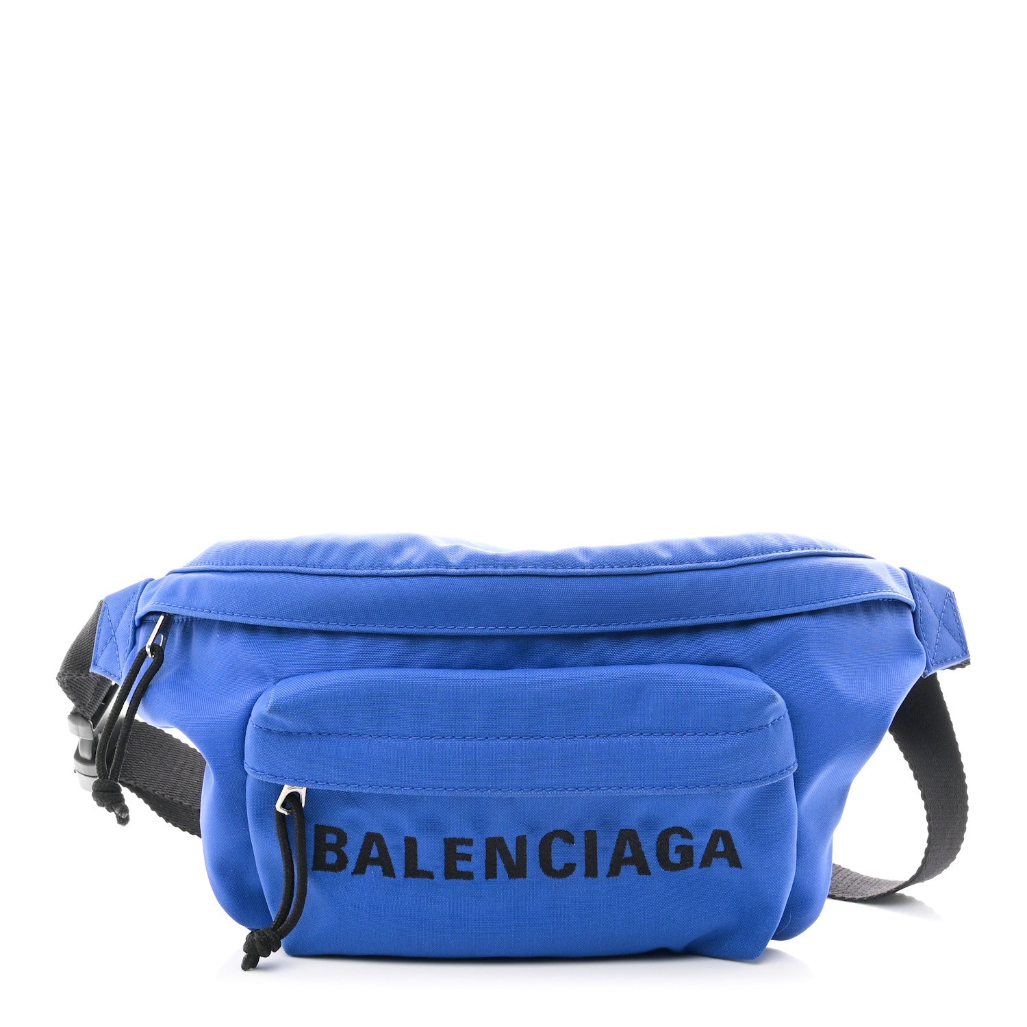 Balenciaga Sport Nylon Logo Embroidered Wheel Beltpack Electric Blue Black