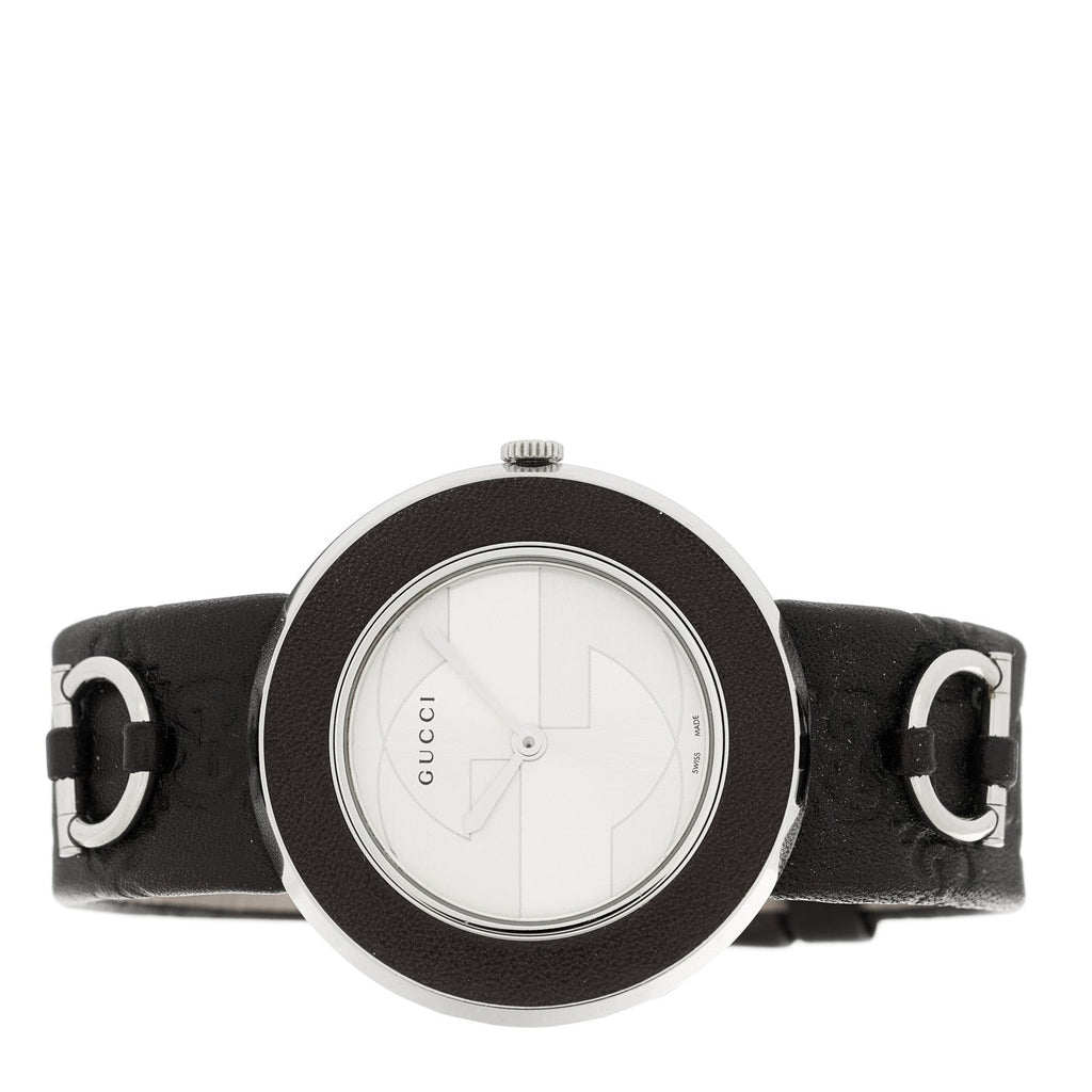 Gucci Stainless Steel Calfskin 35mm U-Play Quartz Watch Brown