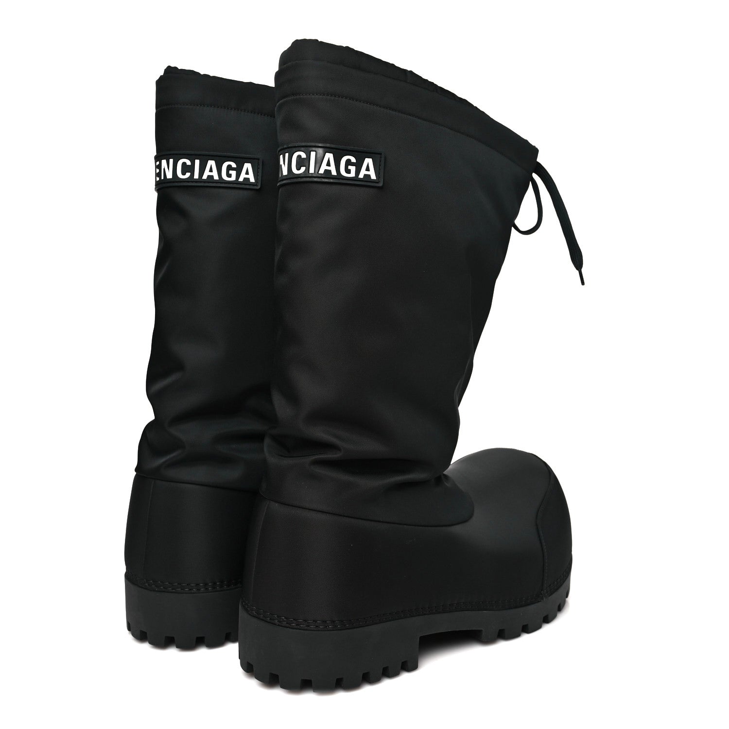 Balenciaga Nylon Mens Alaska High Boots 41-42 Black