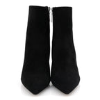 Saint Laurent Suede Studded Kiki 85 Zip Boot 37 Black