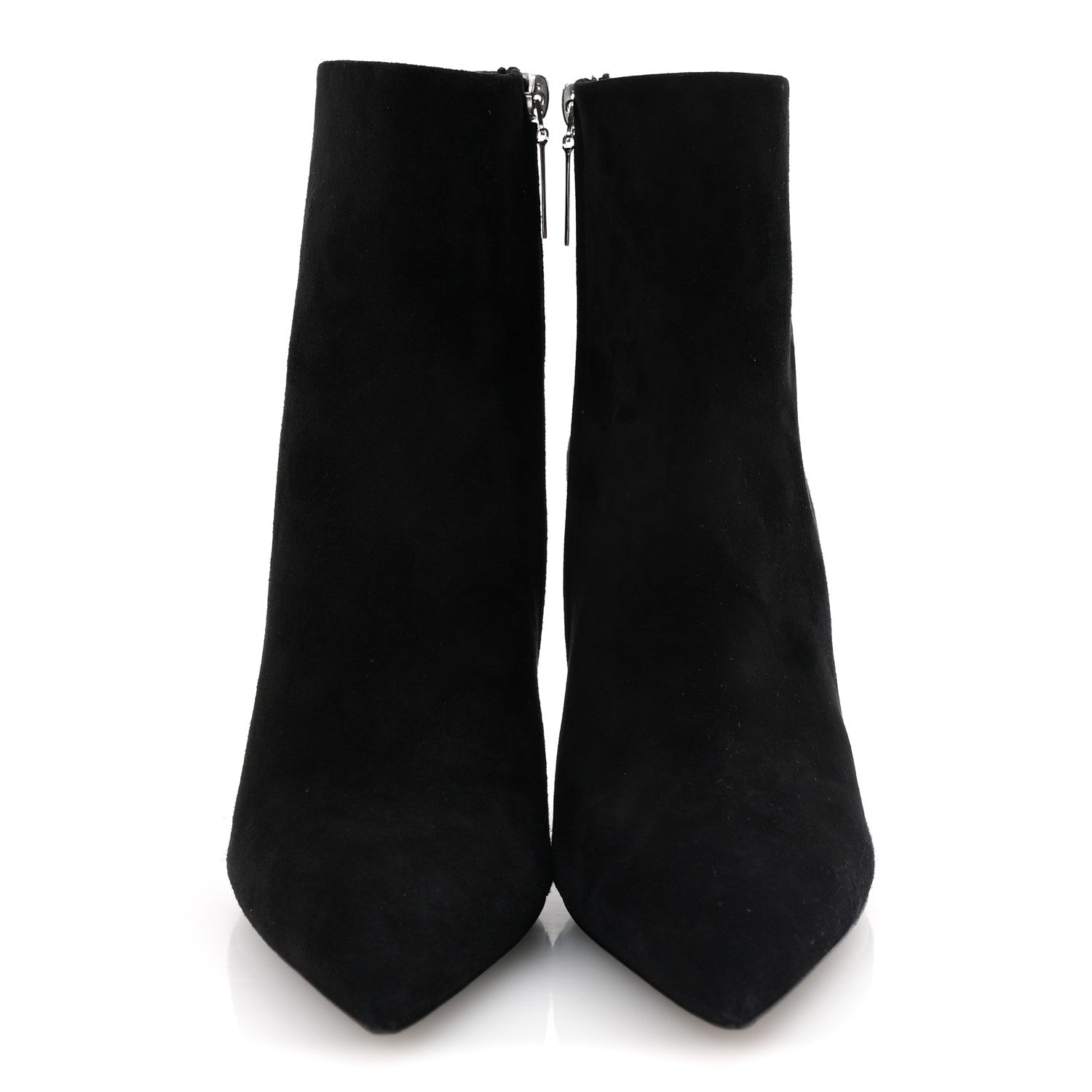 Saint Laurent Suede Studded Kiki 85 Zip Boot 37 Black