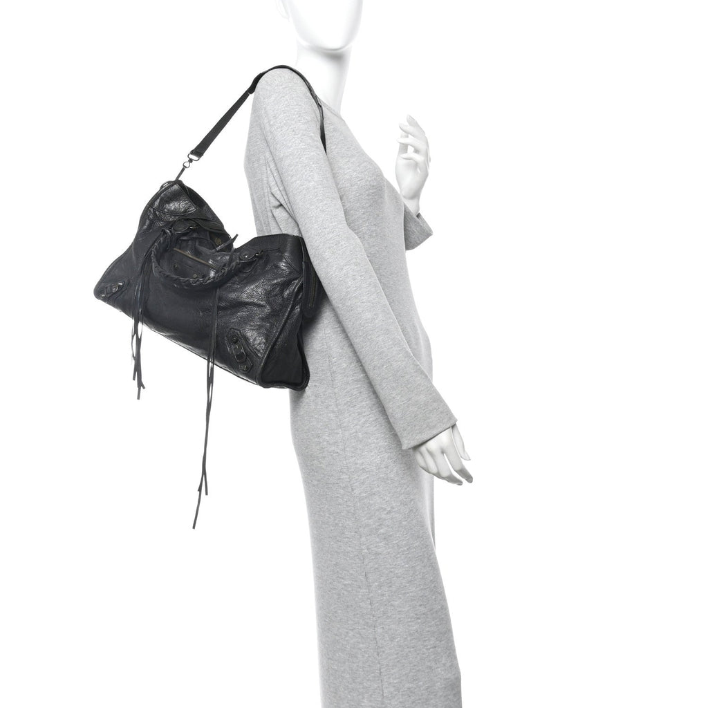 Balenciaga Agneau Classic Hardware City Black