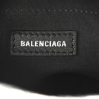 Balenciaga Metallized Arena Calfskin Medium Monaco Chain Shoulder Bag Silver