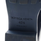 Bottega Veneta Glossy Calfskin Monsieur Loafers 40.5 Navy Blue